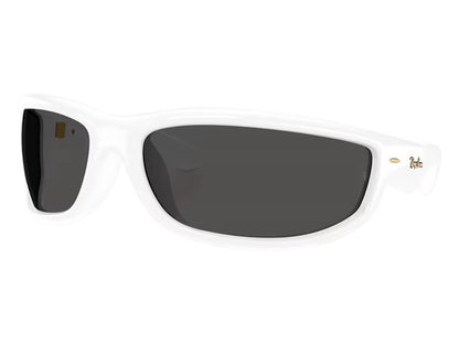 Ray-Ban x A$AP Ultra Wrap 003 Next Generation Collection Sunglasses Polished White Ultra Black (RB4941 671/87 86-20)
