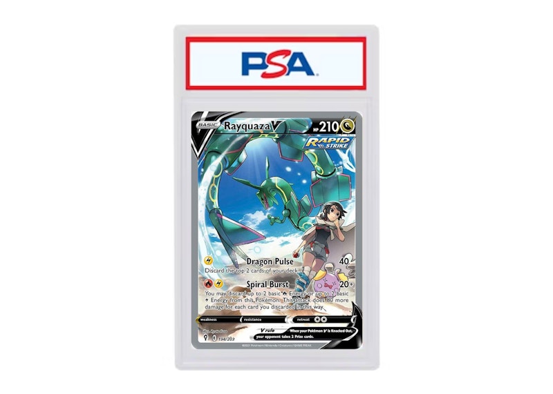 Rayquaza V 2021 Pokémon Sword & Shield Evolving Skies Alternate Full Art #194/203 (PSA or BGS Graded)