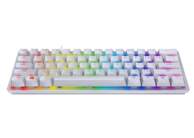 Razer Huntsman Mini Purple Switch Gaming Keyboard RZ03-03390300-R3M1 Mercury White