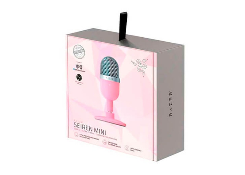 Razer Seiren Mini Wired Ultra-Compact Condenser Microphone RZ19-03450200-R3M1 Quartz Pink