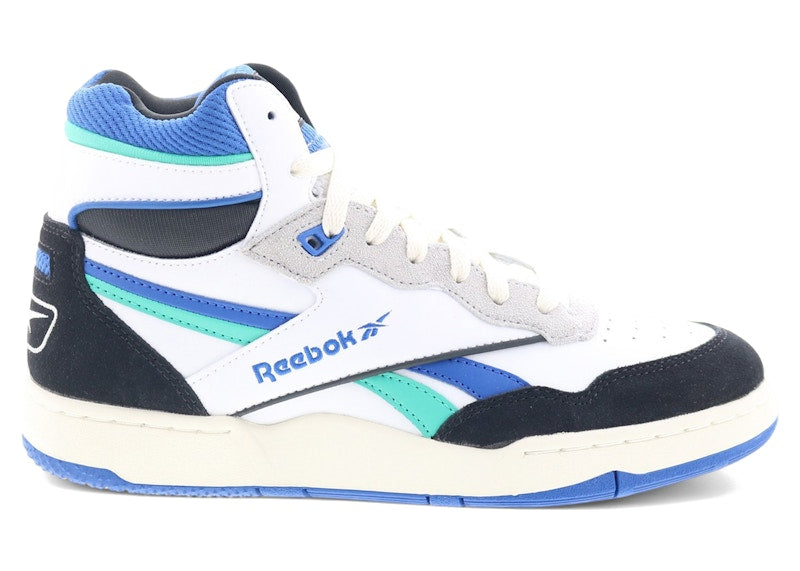 Reebok BB 4000 II Mid White Black Unleashed Green