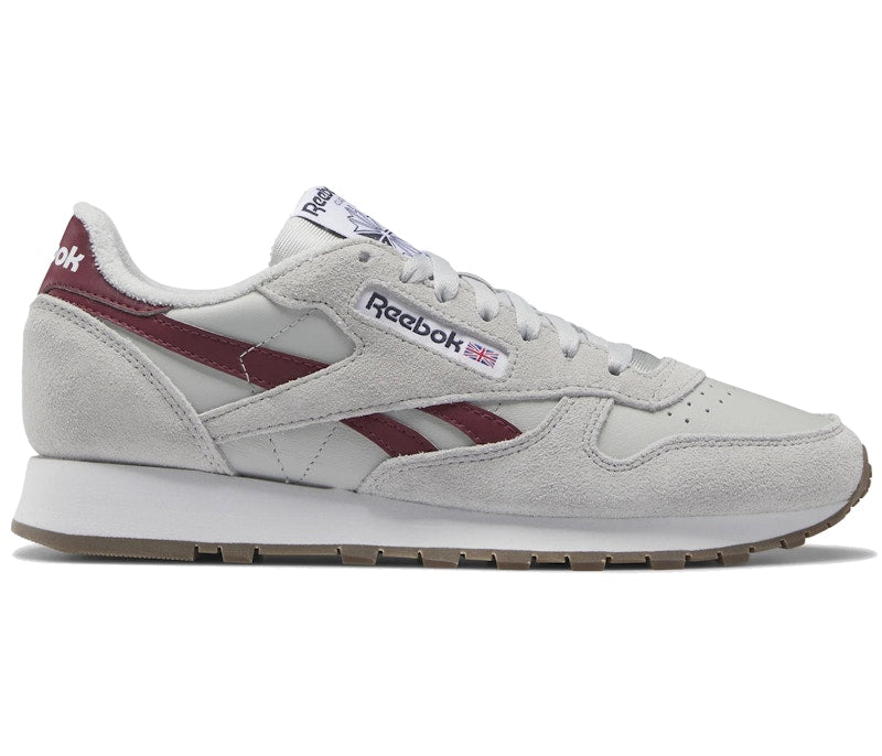 Reebok Classic Leather Grey Classic Burgundy