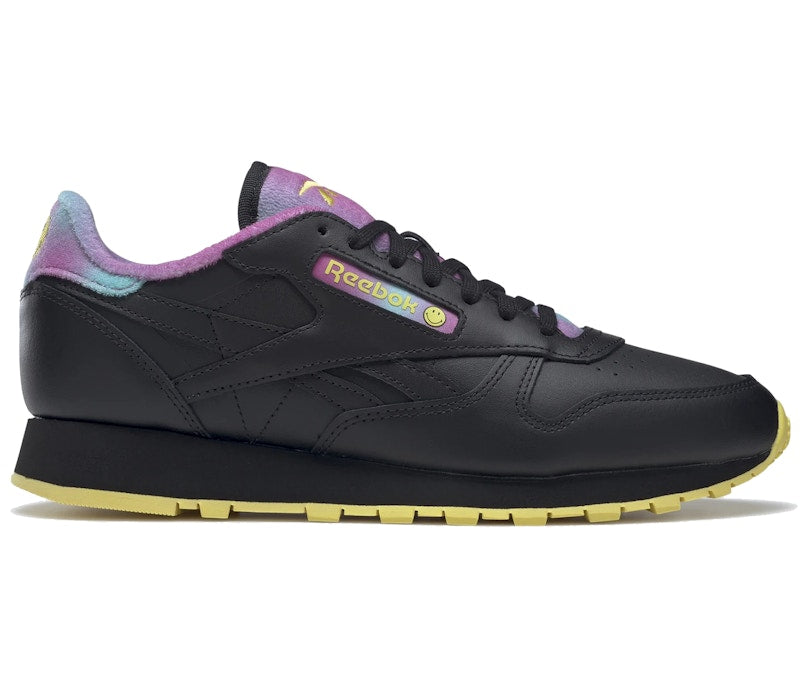 Reebok Classic Leather Smiley 50th Anniversary Black