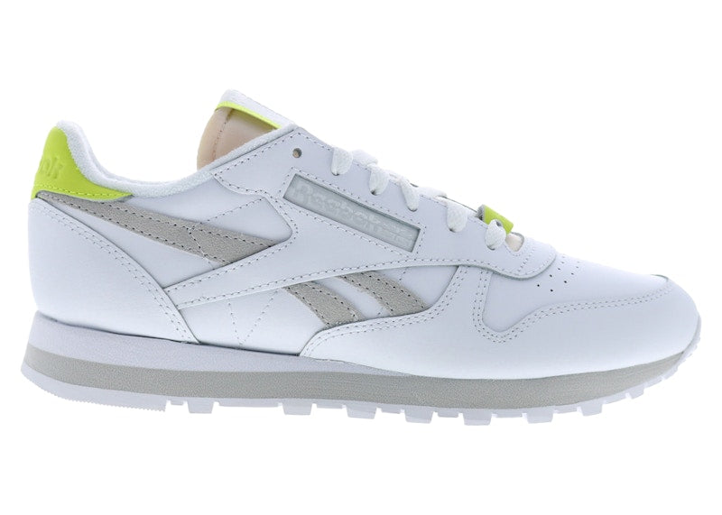 Reebok Classic Leather White Acid Yellow (Women's)