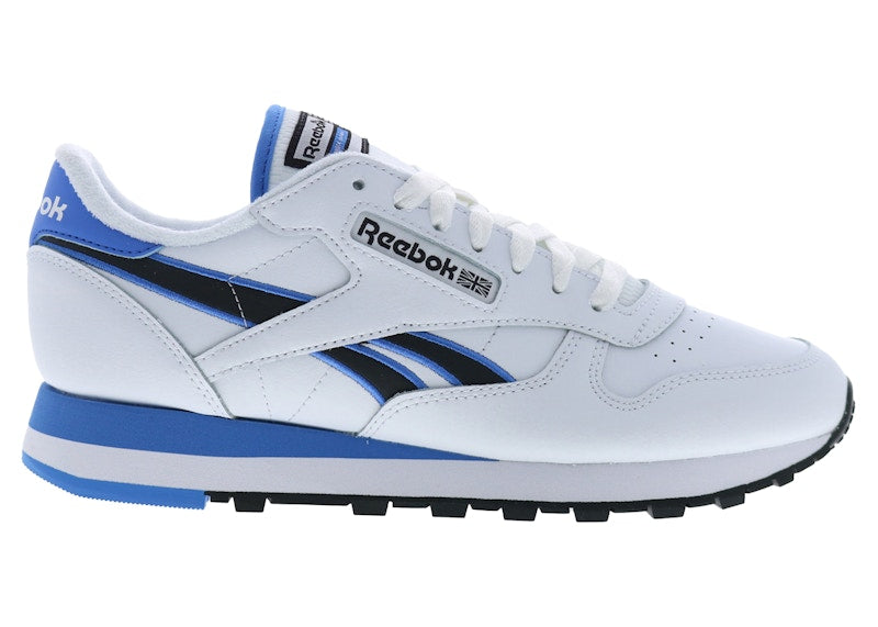 Reebok Classic Leather White Kinetic Blue Black