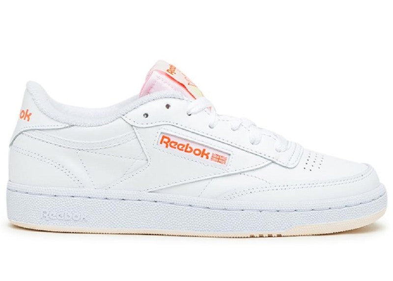 Reebok Club C 85 White Orange Flare (Women's)