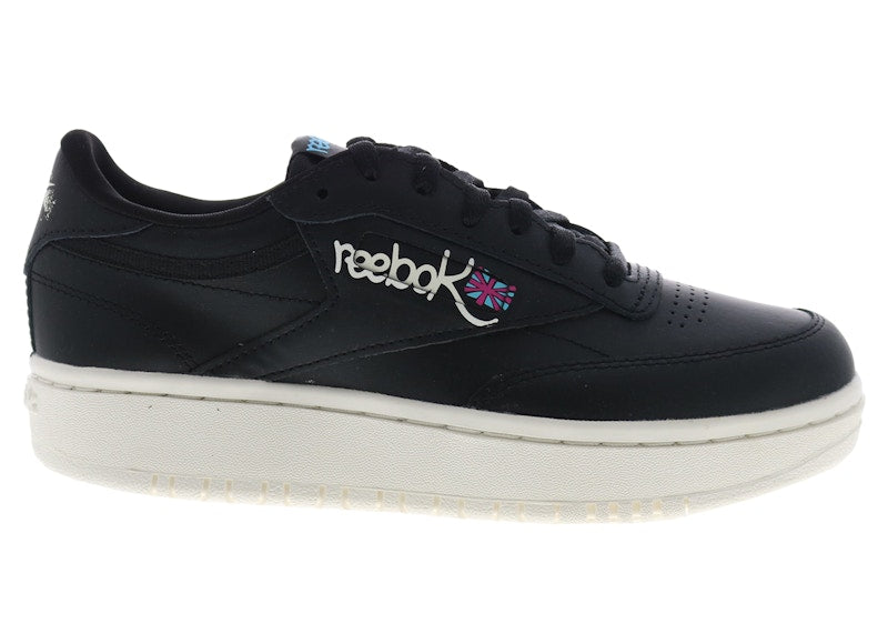 Reebok Club C Double Black Chalk Laser Pink (Women's)