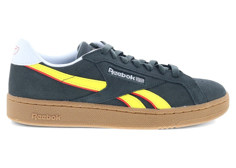 Reebok Club C Grounds UK Black Electric Yellow Gum