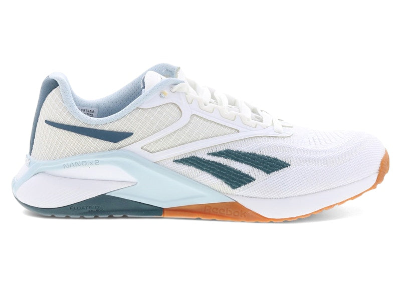 Reebok Nano X2 White Feel Good Blue Hoops Blue (Women's)