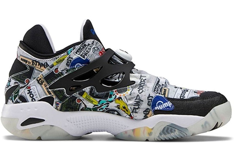 Reebok Pump Court Sticker City White Black