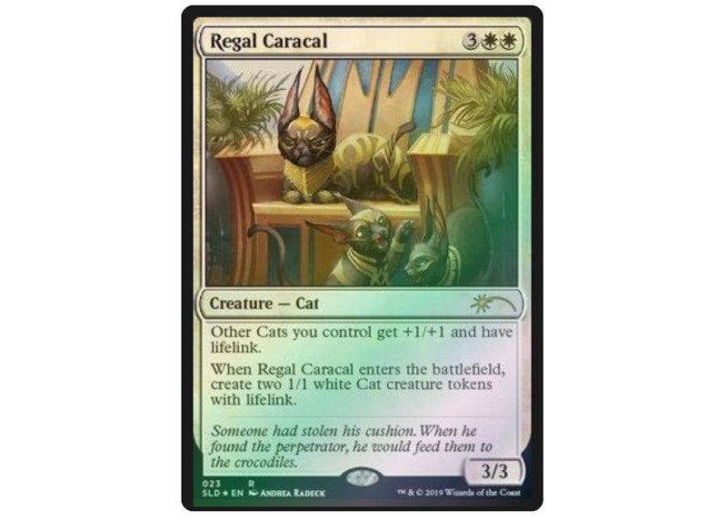 Regal Caracal (Foil) Magic: The Gathering TCG Secret Lair Drop Series Rare #23 (Ungraded)