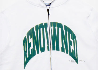 Renowned Arch Zip-Up Hoodie White