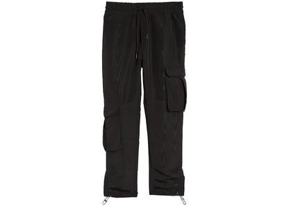 Renowned Woodgrain Nylon Pants Black