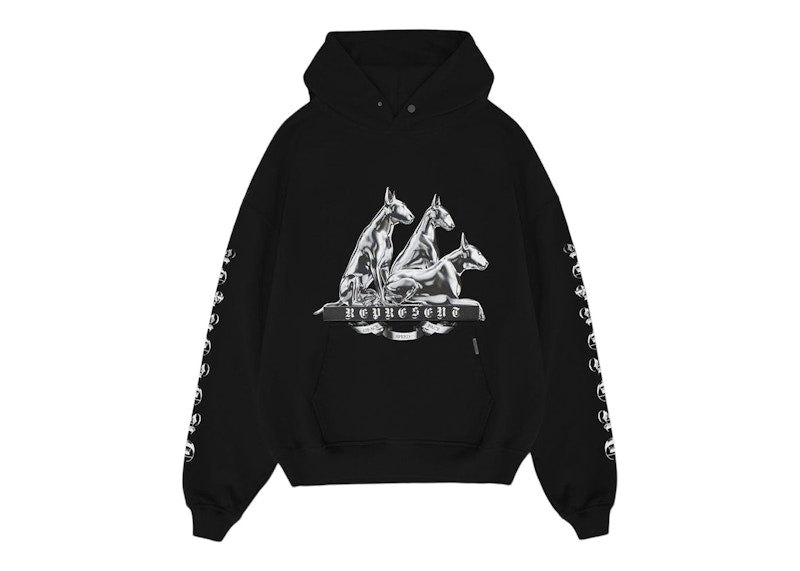 Represent Bullterrier Hoodie Jet Black