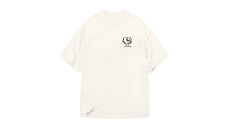 Represent Crest T-shirt Flat White