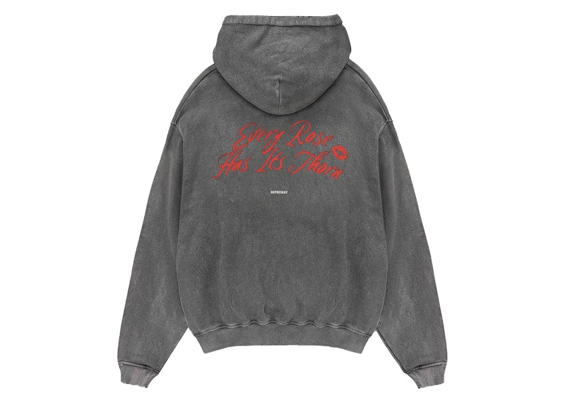 Represent Every Rose Hoodie Vintage Grey
