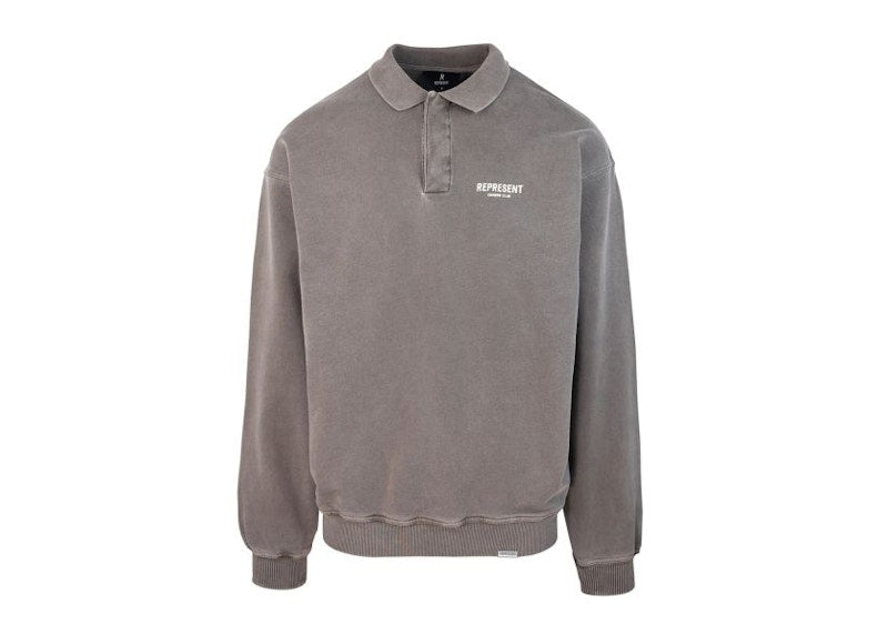 Represent Felpa Polo Owners Club Grigia Polo Grey