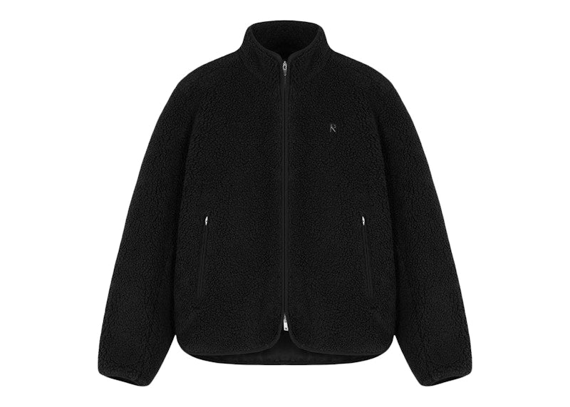 Represent Fleece Zip Through Jacket Black