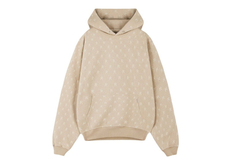Represent Intarsia Initial Hoodie Wheat