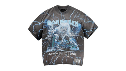 Represent Iron Maiden A Real Live One T-shirt Sunfade Grey