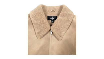 Represent MLM100132-25 Shearling Jacket Cafe