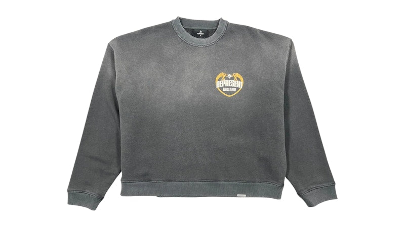 Represent MLM100367 Represent Angel Border Sweatshirt Black