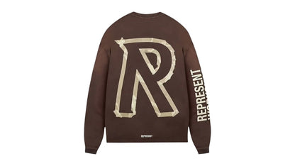 Represent Masking Tape Initial L/S Tee Cedar