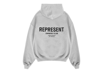 Represent Owners Club Hoodie Ash Grey/Black