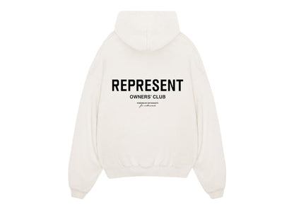 Represent Owner's Club Hoodie Flat White/Black