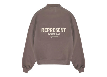 Represent Owners Club Long Sleeve Polo Sweater Fog