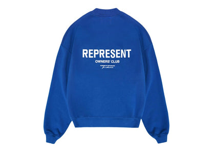 Represent Owner's Club Sweater Cobalt Blue/White