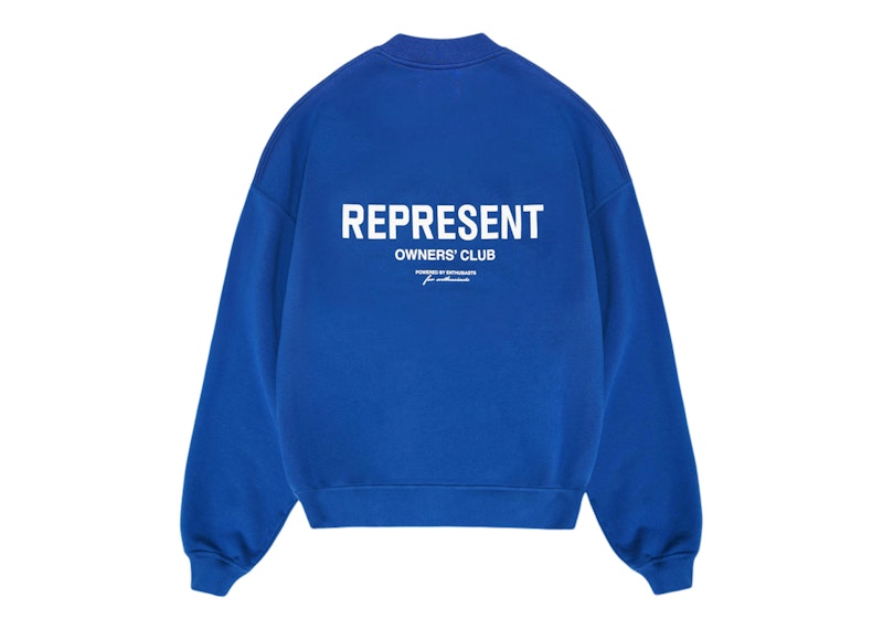 Represent Owner's Club Sweater Cobalt Blue/White