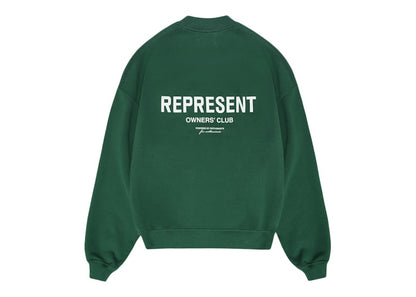 Represent Owner's Club Sweater Racing Green/White