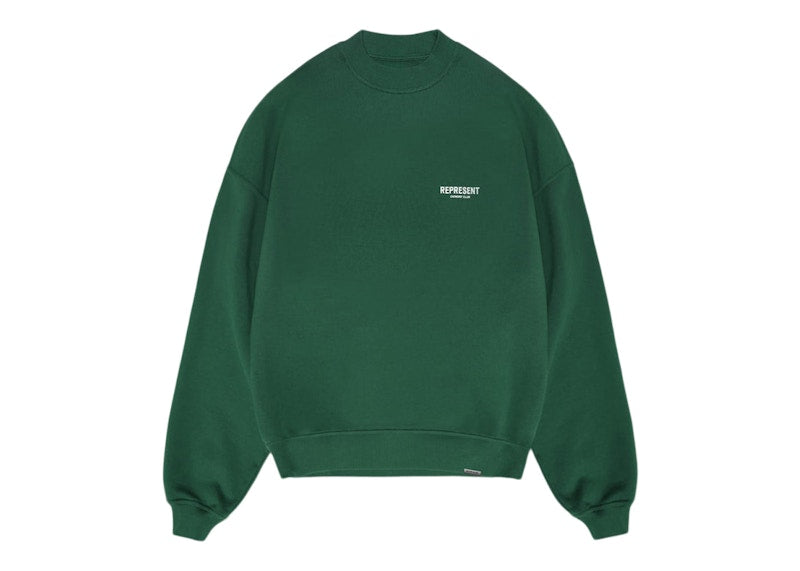 Represent Owner's Club Sweater Racing Green/White