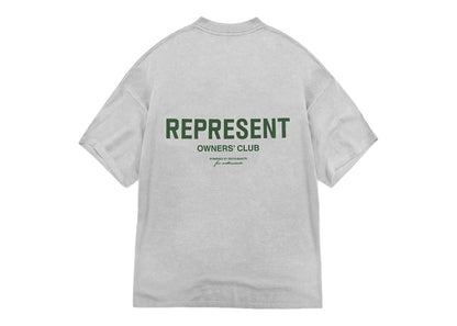 Represent Owners Club T-Shirt Ash Grey/Racing Green