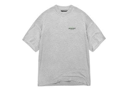 Represent Owners Club T-Shirt Ash Grey/Racing Green