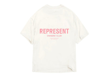 Represent Owners Club T-Shirt Flat White/Bubblegum