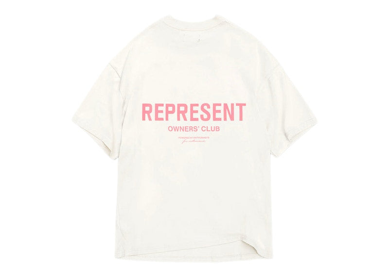 Represent Owners Club T-Shirt Flat White/Bubblegum