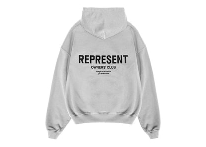 Represent Owners Club Zip Hoodie Ash Grey