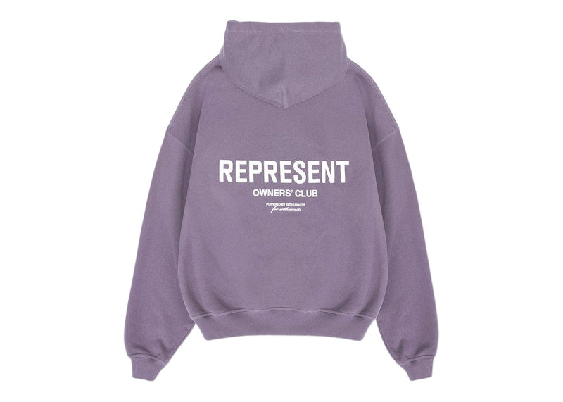 Represent Owners Club Zip Hoodie Vintage Violet