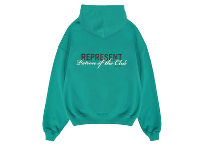 Represent Patron Of The Club Hoodie Teal