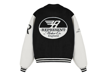 Represent Racing Team Varsity Jacket Black/White