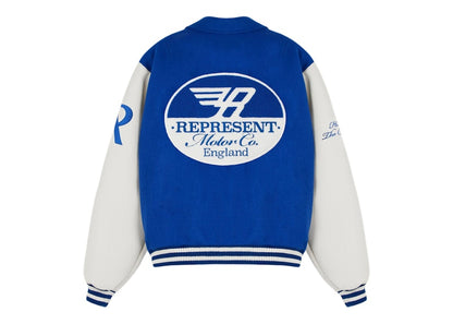 Represent Racing Team Varsity Jacket Cobalt