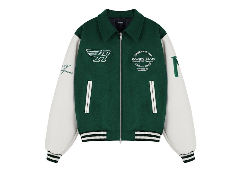 Represent Racing Team Varsity Jacket Racing Green