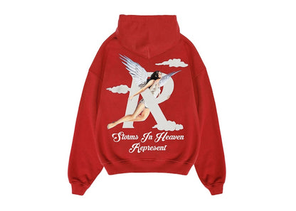 Represent Storms In Heaven Hoodie Burnt Red