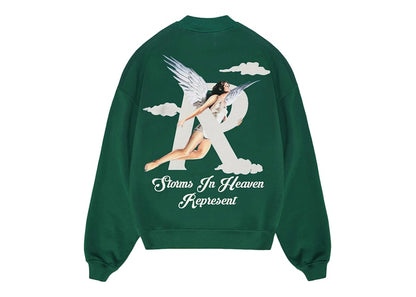 Represent Storms In Heaven Sweater Racing Green