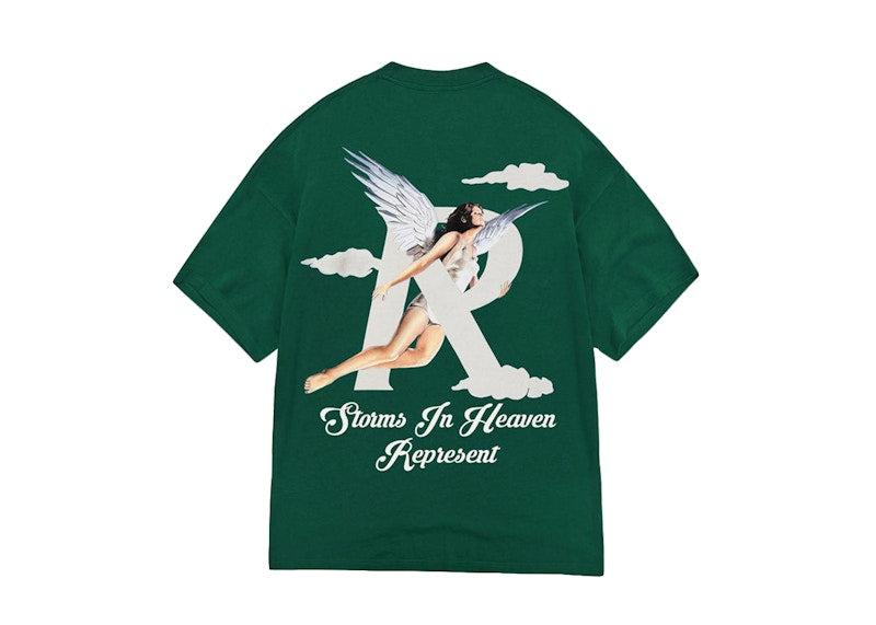 Represent Storms In Heaven T-shirt Racing Green