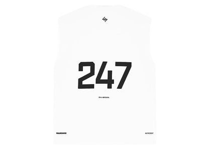 Represent x Marchon Team 247 Oversized Tank Top Flat White