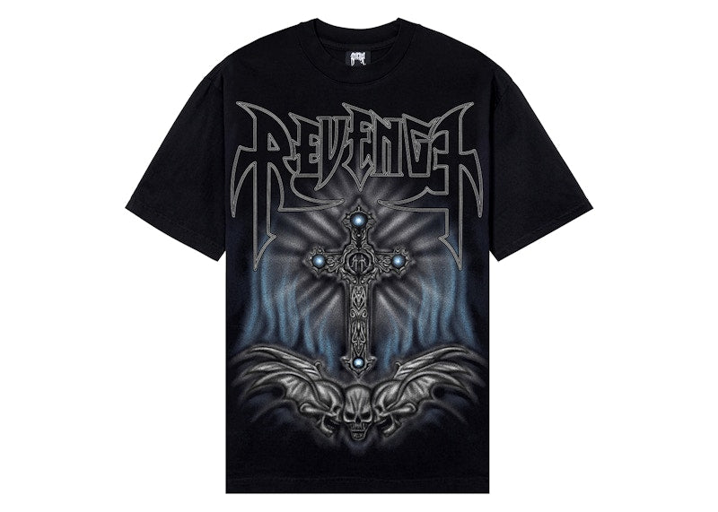 Revenge Airbrush Metal Tee Black