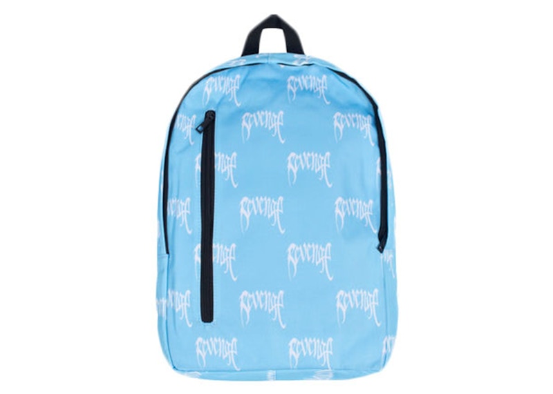 Revenge Allover Logo Backpack Blue
